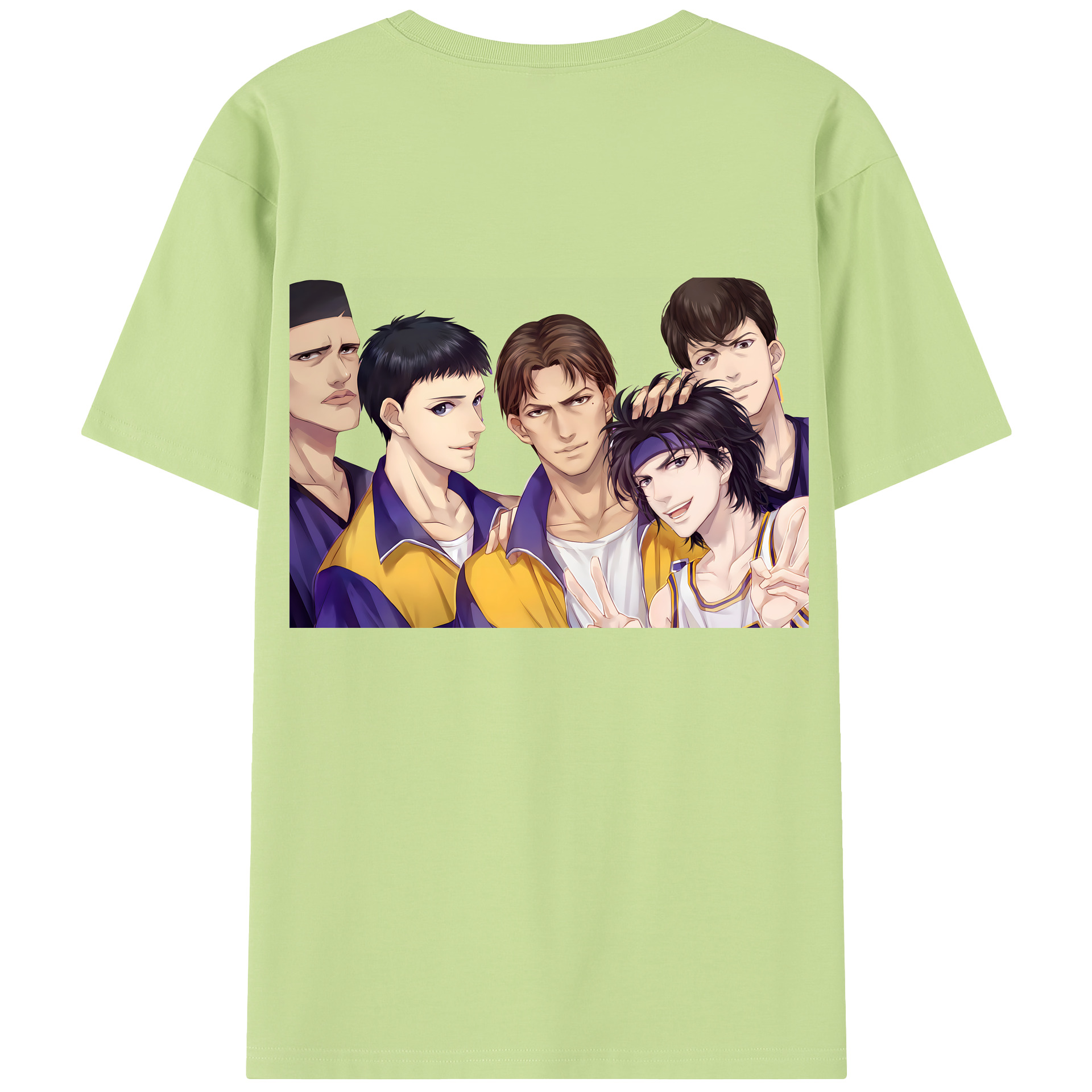 SLAM DUNK／スラムダンク 綿100％半袖Tシャツ（背面プリント）